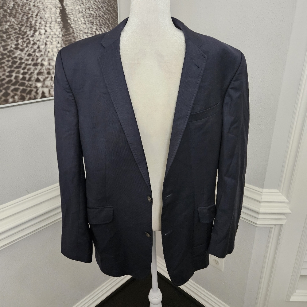 Ted Baker Endurance Wool Blazer 44L Mens Sports Coat Navy